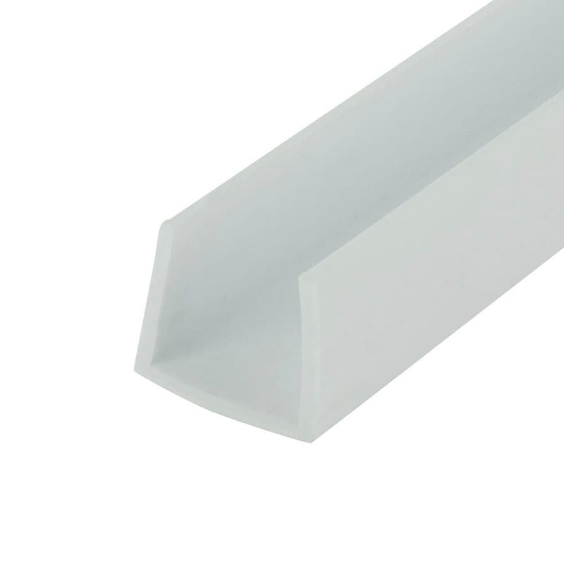 Outwater Plastics White 3/4'' Styrene Plastic U-Channel/C-Channel 36 Inch Lengths (Pack of 4) - Image 1